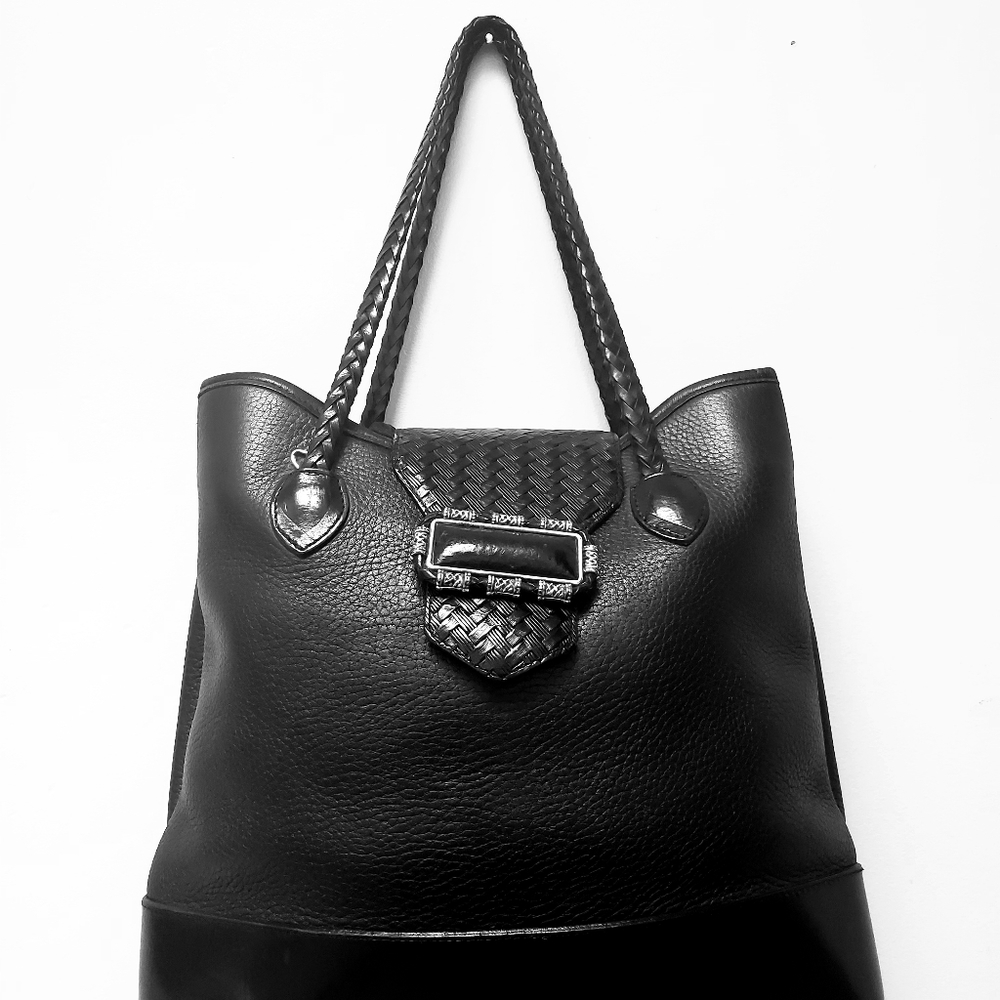 Vintage Brighton black saddle bag